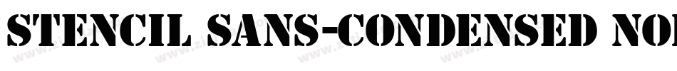Stencil Sans-Condensed Normal字体转换